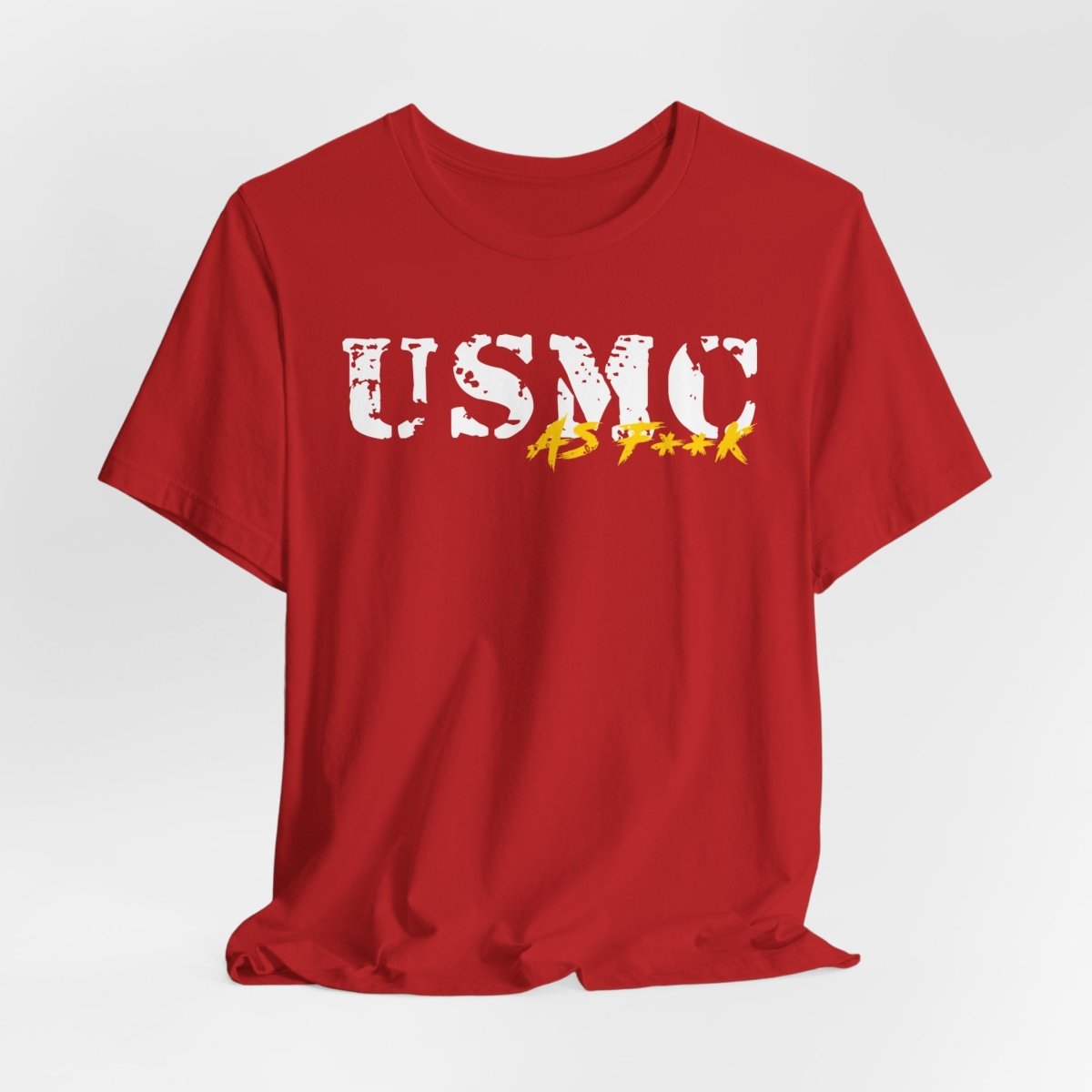 USMC Marine Corps As F**K T-Shirt | Slightly Salty Military Tee | Bella + Canvas 3001 | Anything AF - Anything AF