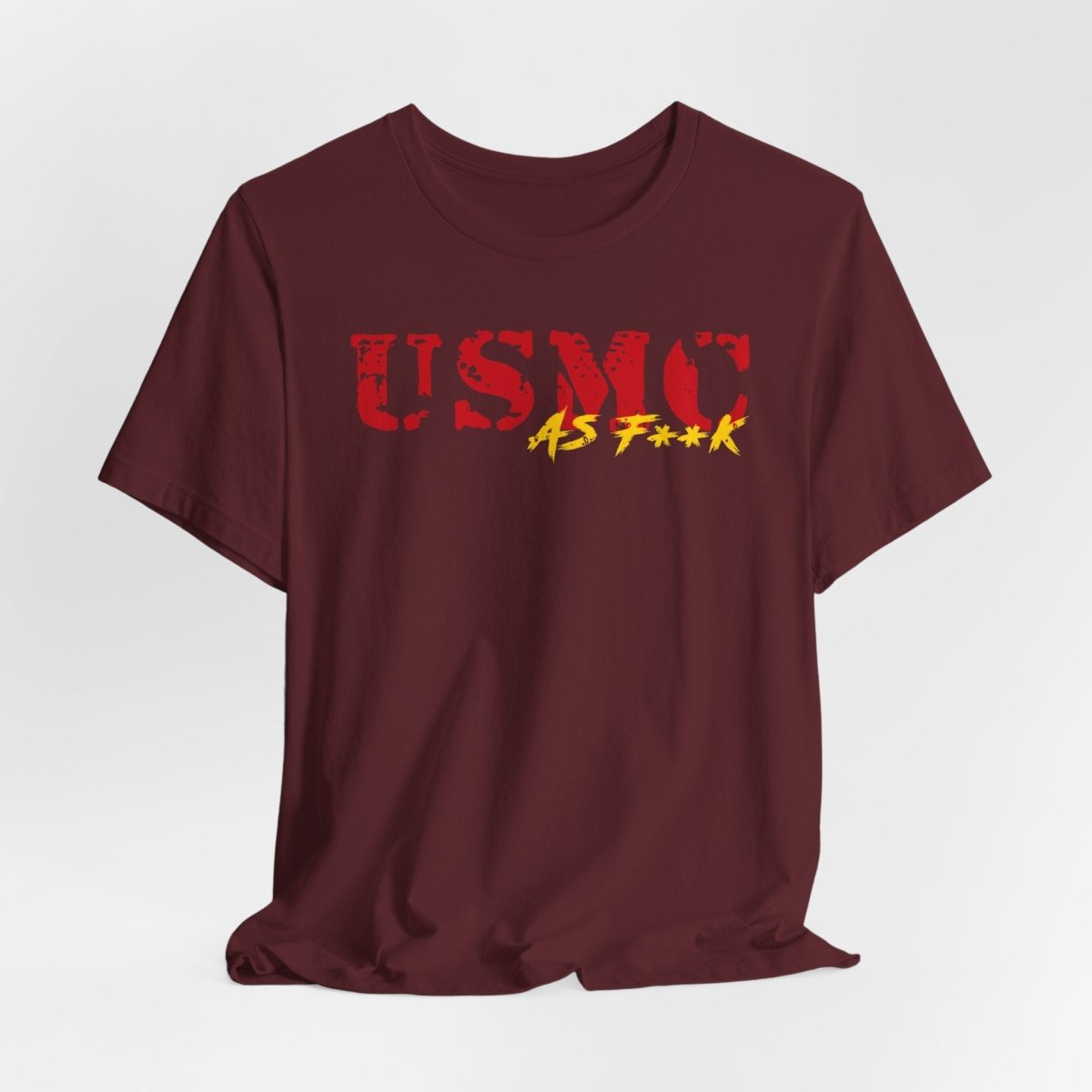 USMC Marine Corps As F**K T-Shirt | Slightly Salty Military Tee | Bella + Canvas 3001 | Anything AF - Anything AF