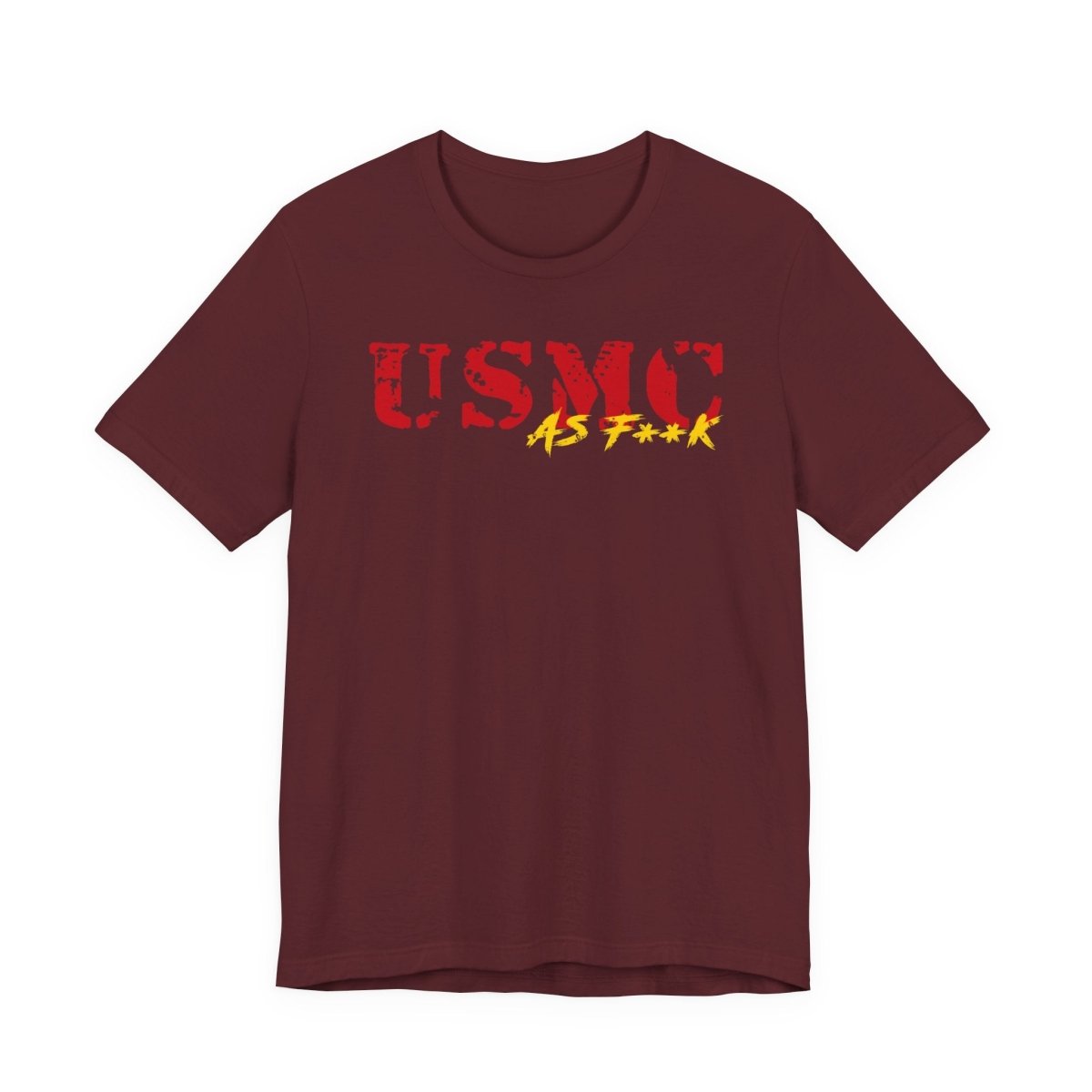 USMC Marine Corps As F**K T-Shirt | Slightly Salty Military Tee | Bella + Canvas 3001 | Anything AF - Anything AF