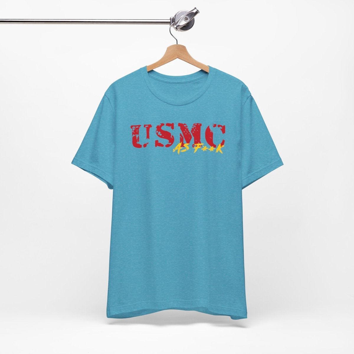 USMC Marine Corps As F**K T-Shirt | Slightly Salty Military Tee | Bella + Canvas 3001 | Anything AF - Anything AF