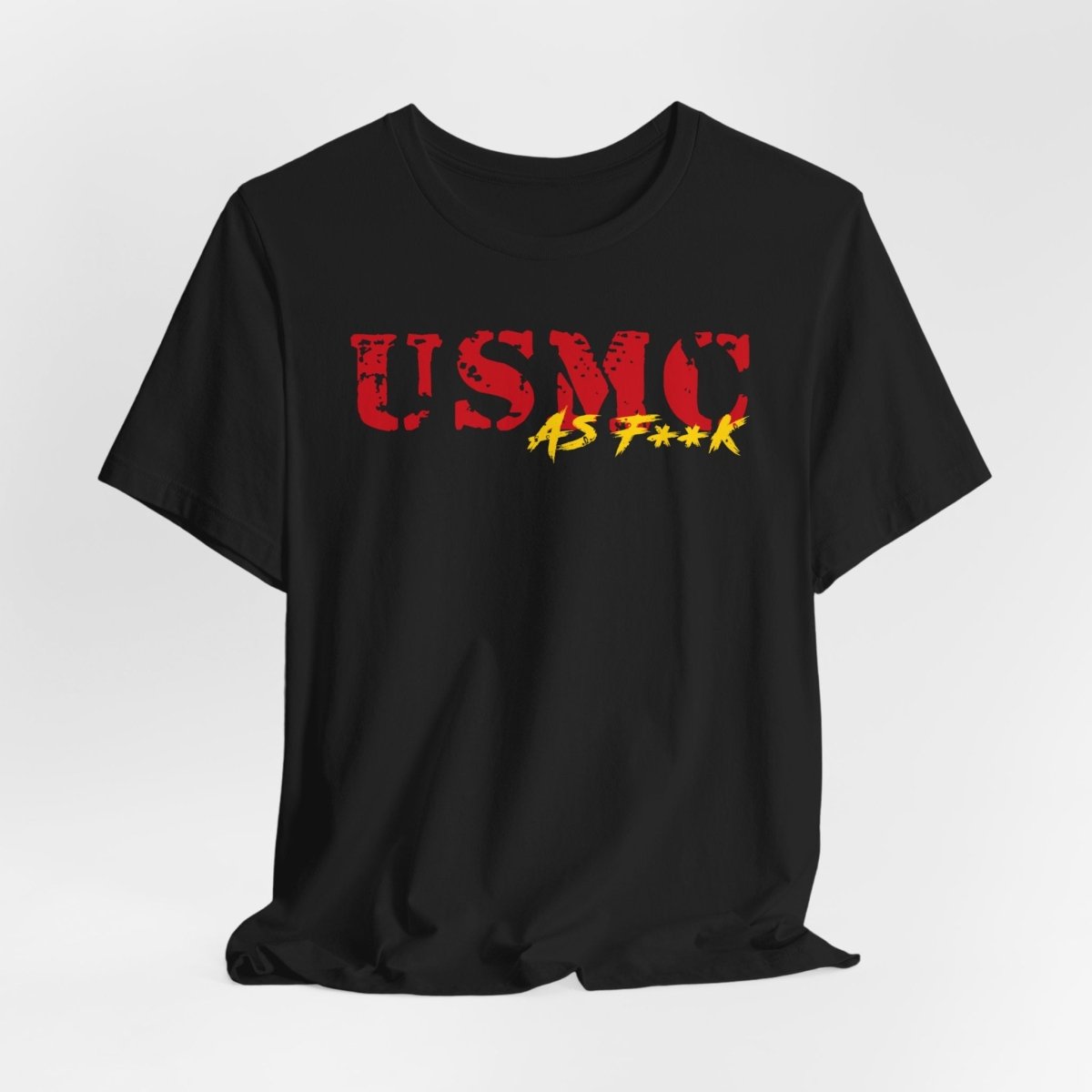 USMC Marine Corps As F**K T-Shirt | Slightly Salty Military Tee | Bella + Canvas 3001 | Anything AF - Anything AF