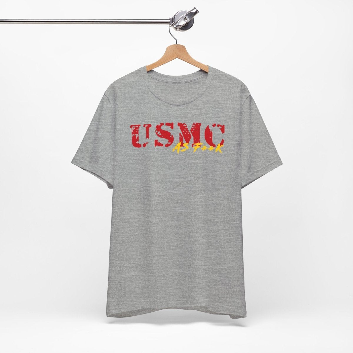 USMC Marine Corps As F**K T-Shirt | Slightly Salty Military Tee | Bella + Canvas 3001 | Anything AF - Anything AF