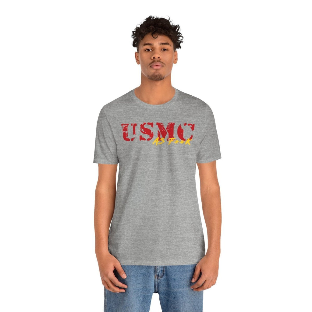 USMC Marine Corps As F**K T-Shirt | Slightly Salty Military Tee | Bella + Canvas 3001 | Anything AF - Anything AF