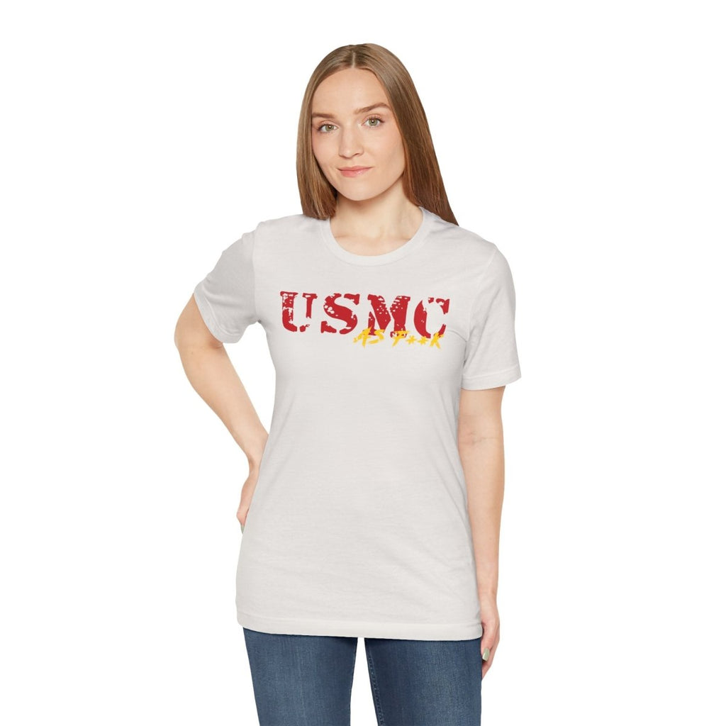 USMC Marine Corps As F**K T-Shirt | Slightly Salty Military Tee | Bella + Canvas 3001 | Anything AF - Anything AF