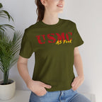 USMC Marine Corps As F**K T-Shirt | Slightly Salty Military Tee | Bella + Canvas 3001 | Anything AF - Anything AF