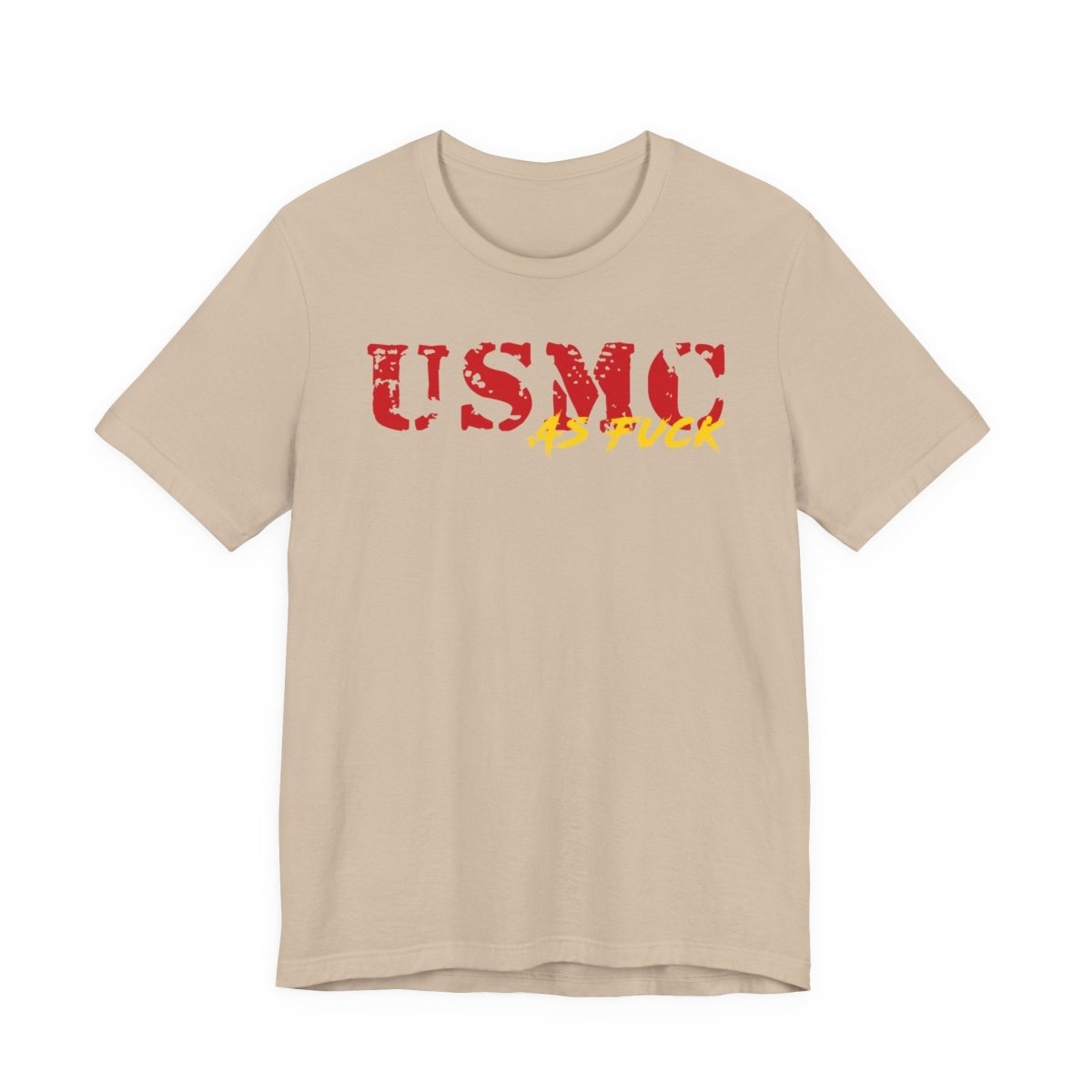 USMC Marine Corps As Fuck T-Shirt | NSFW Military Graphic Tee | Bella + Canvas 3001 | Anything AF - Anything AF