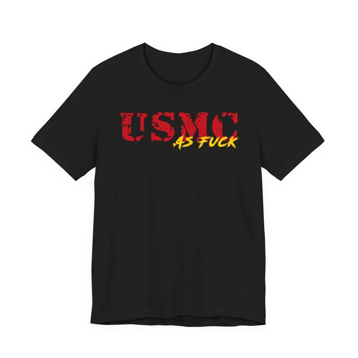 USMC Marine Corps As Fuck T-Shirt | NSFW Military Graphic Tee | Bella + Canvas 3001 | Anything AF - Anything AF