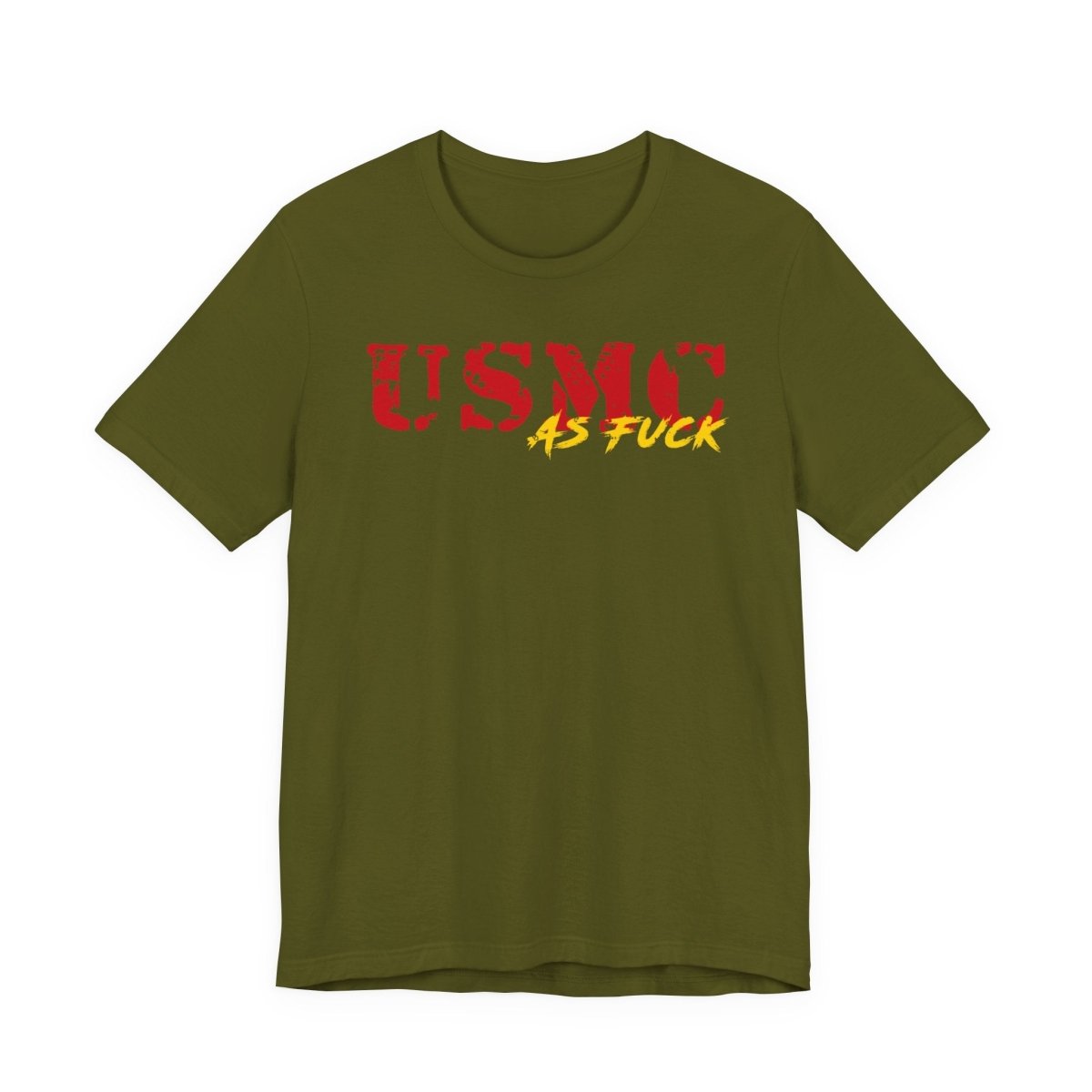 USMC Marine Corps As Fuck T-Shirt | NSFW Military Graphic Tee | Bella + Canvas 3001 | Anything AF - Anything AF