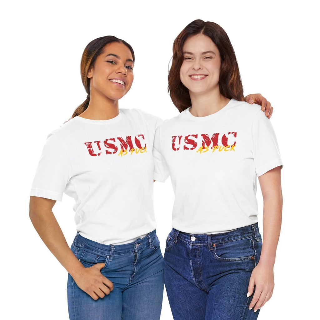 USMC Marine Corps As Fuck T-Shirt | NSFW Military Graphic Tee | Bella + Canvas 3001 | Anything AF - Anything AF