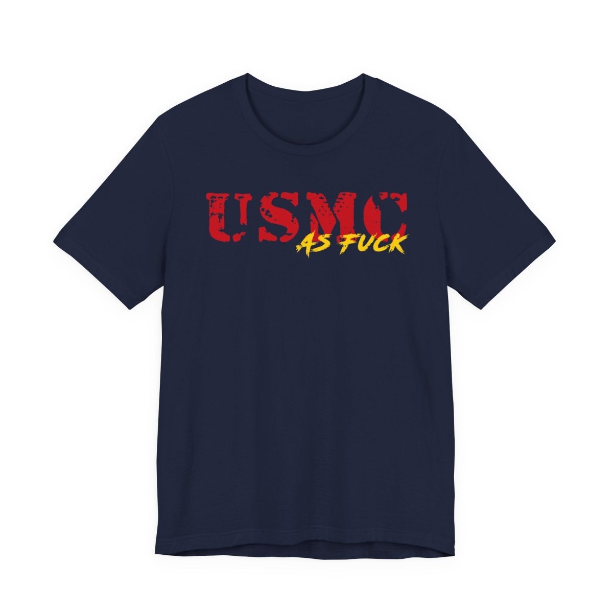 USMC Marine Corps As Fuck T-Shirt | NSFW Military Graphic Tee | Bella + Canvas 3001 | Anything AF - Anything AF