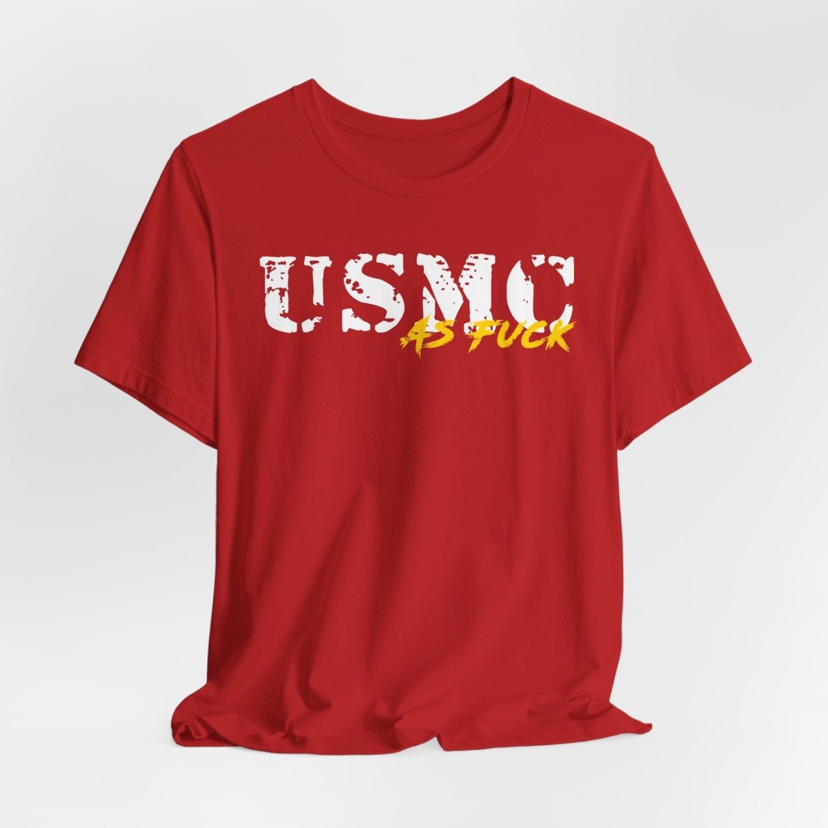 USMC Marine Corps As Fuck T-Shirt | NSFW Military Graphic Tee | Bella + Canvas 3001 | Anything AF - Anything AF